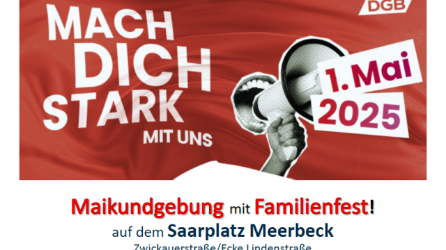 Familienfest und DGB-Kundgebung in Meerbeck - AWO KV Wesel mit zwei Pavillons vertreten