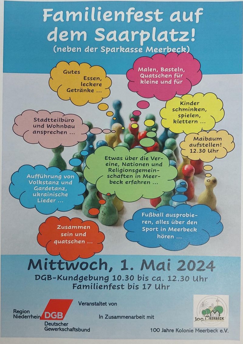 Raus zum 1.Mai in Moers-Meerbeck