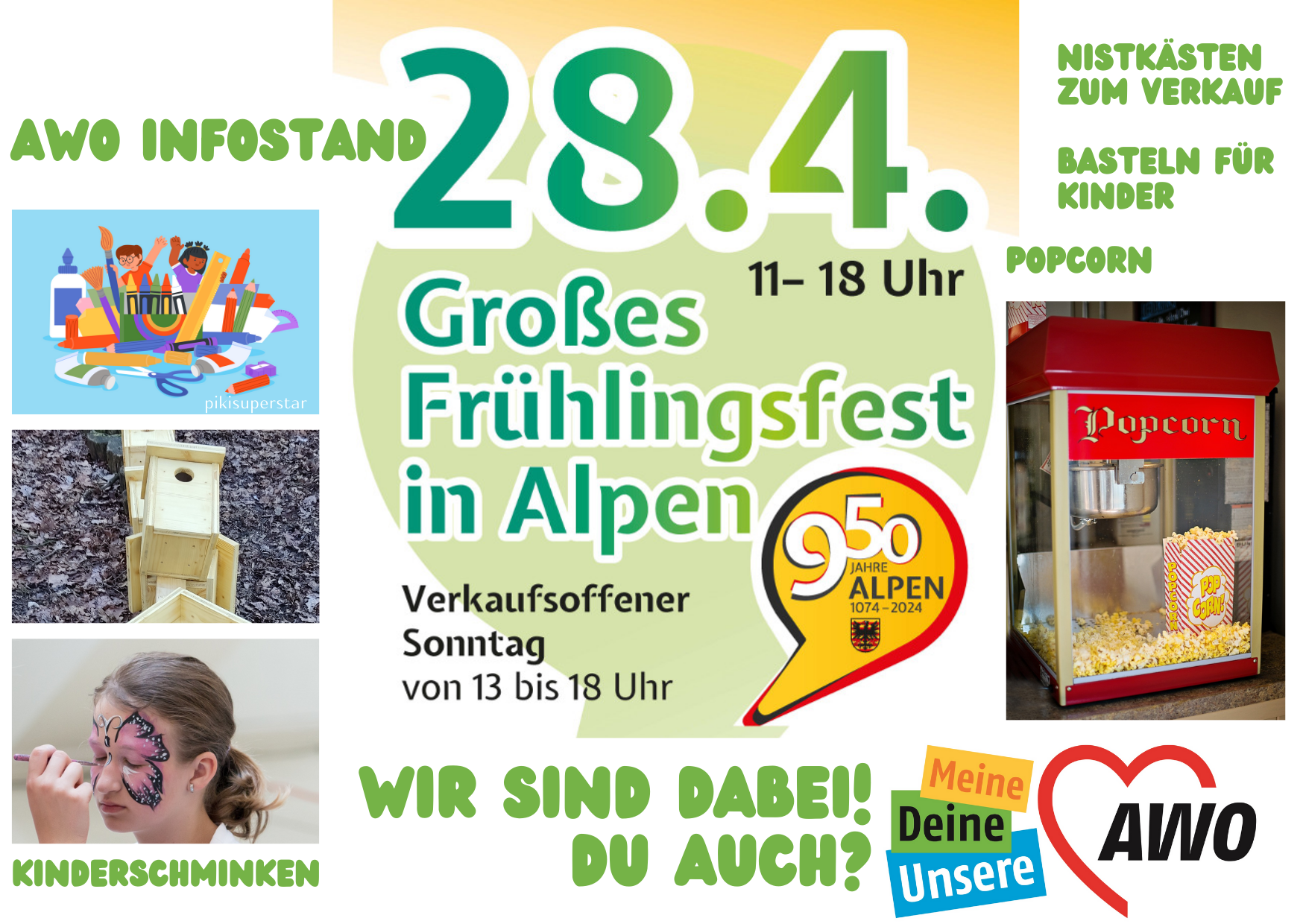 Frühlingsfest in Alpen