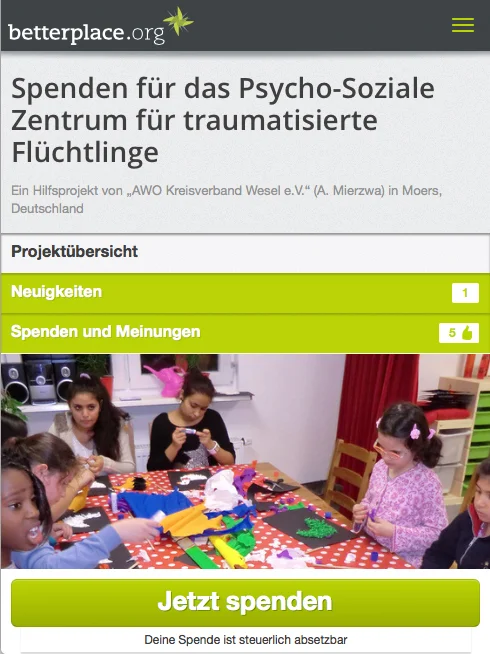 AWO auf betterplace.org